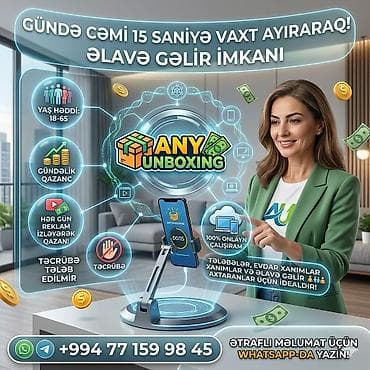 ANY UNBOXING – onlayn reklam izləməklə əlavə gəlir imkanı - Gündə