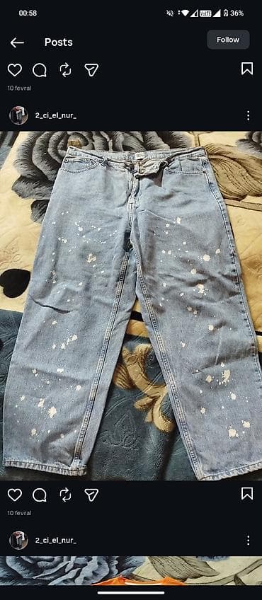 Cins şalvar lalafo.az -da Cins şalvar