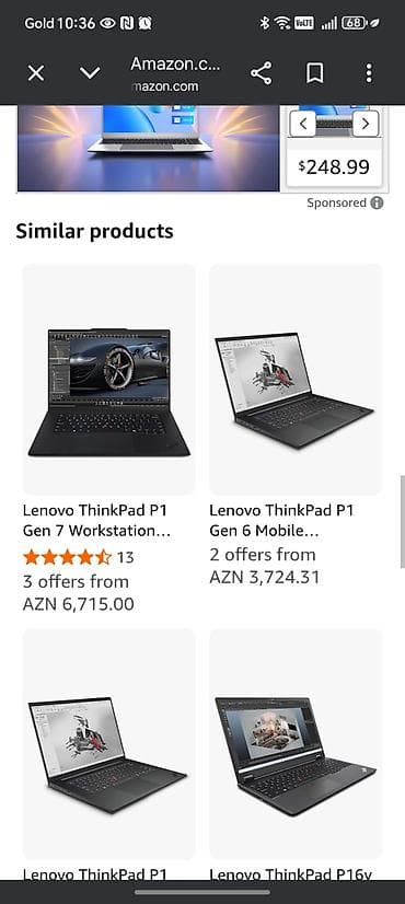 ikinci el thinkpad: İşlənmiş Lenovo ThinkPad, 16 ", Intel Core i7, 1 TB, Ödənişli çatdırılma — 1