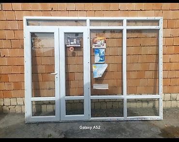 plastik pencere qapi: PVC qapı‑pəncərə dəsti Məhsul haqqında: - Ağ rəngli PVC profil — 1
