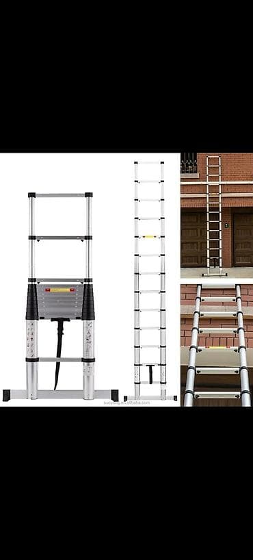 Teleskopik alüminium nərdivan - Uzanan teleskopik konstruksiya