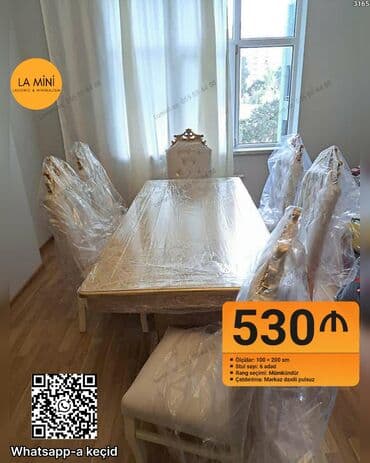 Qonaq otağı üçün, 6 stul