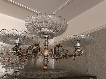 Klassik üslubda çoxqatlı meyvə–şam desert stendi - Material: qalın
