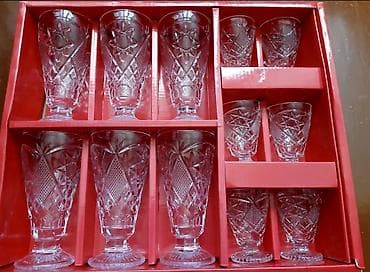 Qədəhlər, Şüşə, 12 ədədli dəst