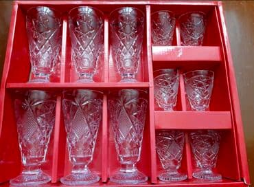 kakteyl: Qədəhlər, rəng - Ağ, Şüşə, 12 ədədli dəst — 1