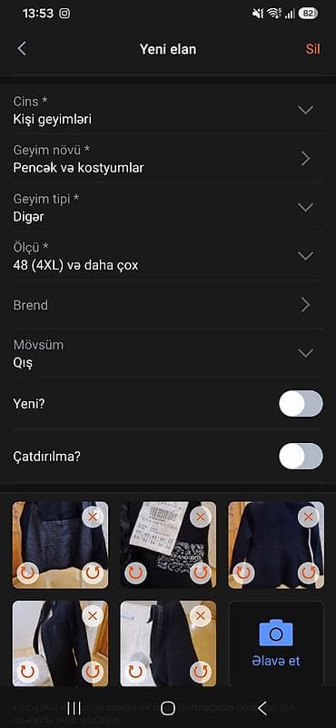 həri paltarları: Məhsul: Kişi pencəyi Palto Aventos Ricci - Geyim növü: Pencək və — 1