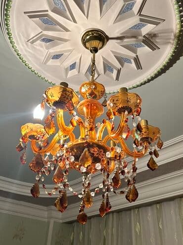 lyustralar 2022: Çılçıraq, 6 lampa, Şüşə — 4