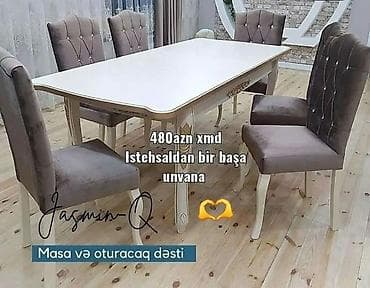 dehliz mebeli instagram: Masa və oturacaq dəstləri — 1