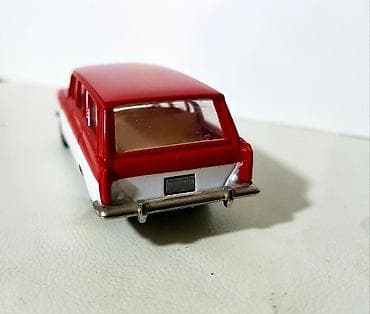 Москвич: Məhsul: Retro metal oyuncaq maşın modeli – stansiyon kupe (qırmızı-ağ — 3