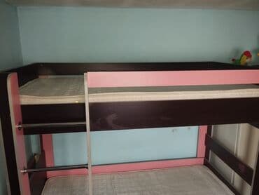 Təknəfərlik uşaq çarpayıları: Oğlan və qız üçün, Çarpayı, Matras ilə, Siyirməli, Laminat — 4