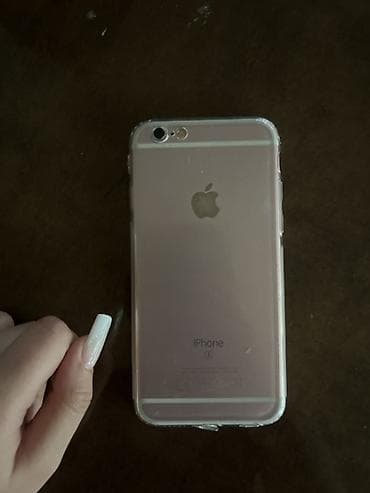 IPhone 6s, 32 GB, Rose Gold, Barmaq izi