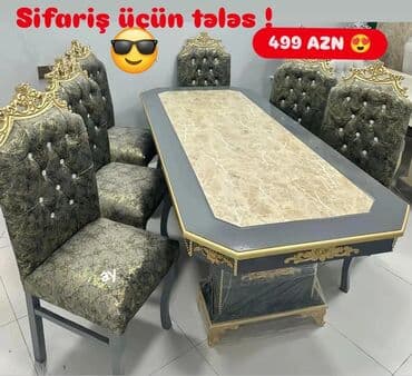 işlənmiş stol və stul: Masa desti — 1
