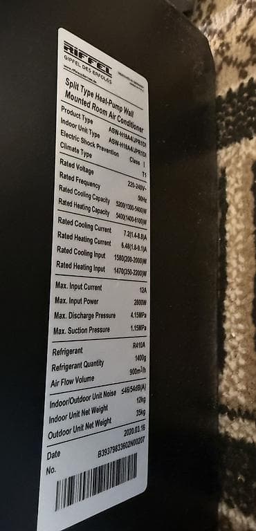 kondisioner usta: Riffel 60 kvadrat.18000 btu kondisioner.İnverter modeldir işığa qenaet — 2