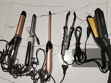 Saç üçün istilik alətləri dəsti Tərkib: - 3 ədəd buruq saç maşası