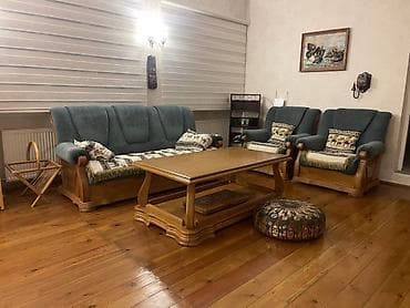 sultan divan: Qonaq otağı dəstı – taxta karkaslı Rumınyanındı massiv taxtadı Divan — 1