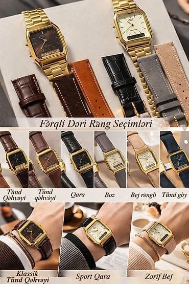 goy daş: Qol saatı, Casio, rəng - Qızılı — 1