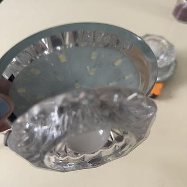 divar ici dus: LED tavan spot işıqları – dekorativ büllur effektli, iki rejimli • — 8