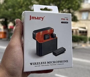 mikrofon mini: Jmary MW-16 simsiz mikrofon dəsti - 2.4G simsiz qoşulma – sabit və — 1