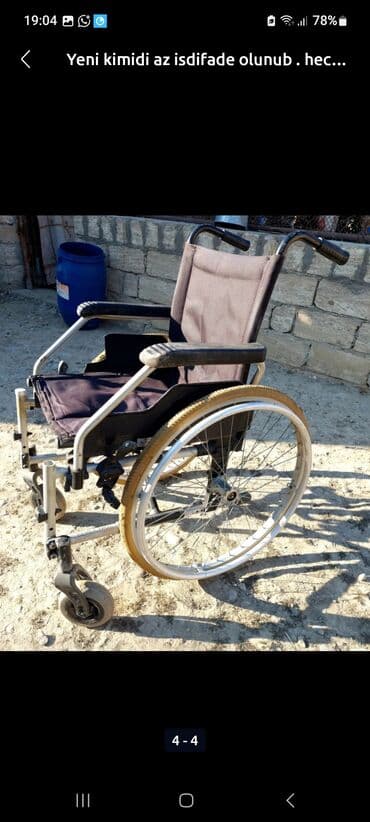 Нитриловые перчатки: Əlil arabası – əl ilə idarə olunan, yüngül metal karkaslı model — 4