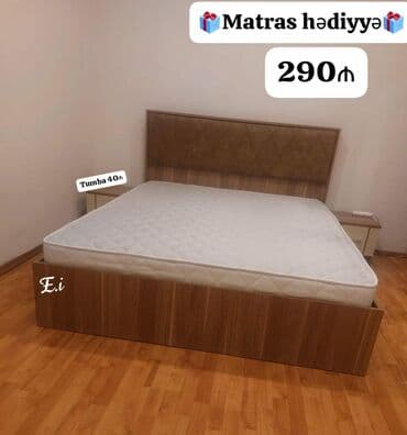 taxt carpayilar: Yeni, İkinəfərlik çarpayı, Bazasız, Matras ilə, Siyirməsiz, Azərbaycan — 2