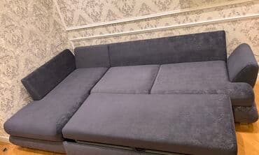 угловой раскладной диван: Угловой диван, Новый, Раскладной, С подъемным механизмом, Велюровая ткань, Нет доставки — 2