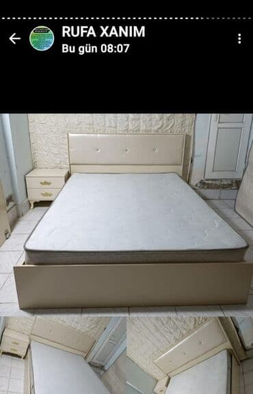 мебель для спальни: İkinəfərlik çarpayı, 2 tumba — 1