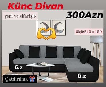 quxna mebilleri: Künc divan — 1