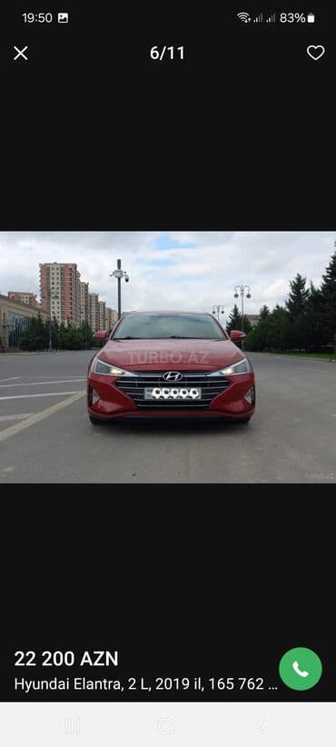 Digər nəqliyyat: Hyundai Elantra: 2 l | 2020 il Sedan — 9