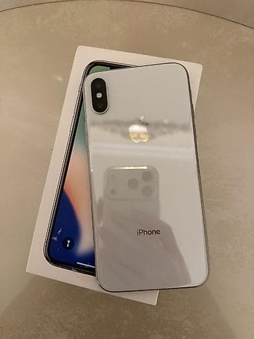 IPhone X, 64 GB, Gümüşü, Face ID