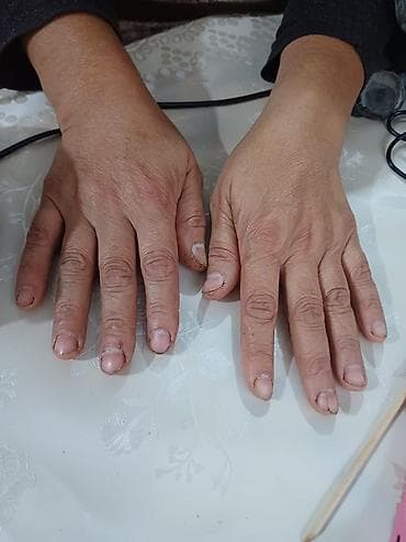 sade dirnaq sekilleri: Evdə Manikür və gel-lak xidməti - Klasik və aparatsız manikür - — 2