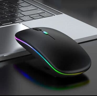 kabelsiz internet bakı: 2.4 wireless mouse. RGB rəngli işıq. USB və Bluetooth ilə kabelsiz — 1