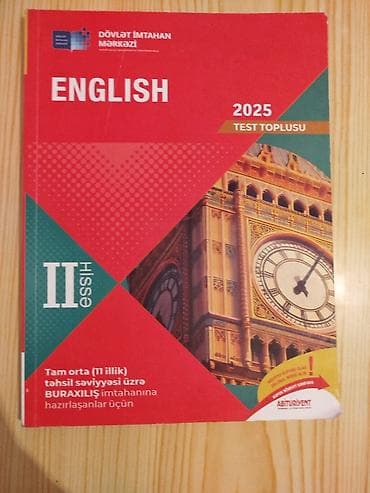 Testlər: İngilis dili Testlər 11-ci sinif, DİM, 2-ci hissə — 1