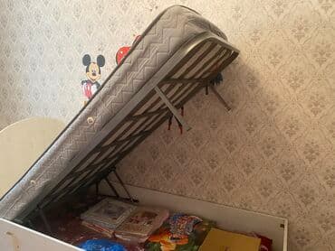 Çarpayılar: Təknəfərlik çarpayı, Bazalı, Matras ilə, Siyirməsiz, Azərbaycan — 2