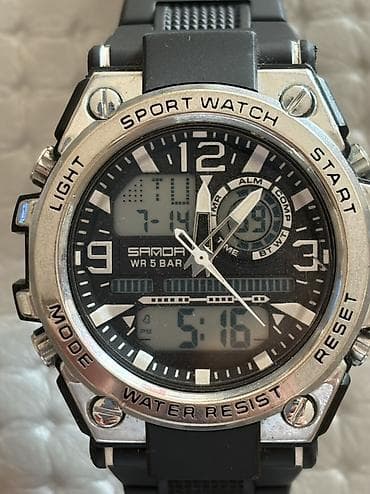 Samda 6024 sport saatı - Hibrid analoq + rəqəmsal göstərici -