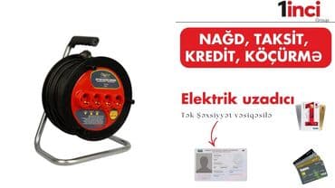 cen bak: Elektrik uzadıcı bobin (baraban tipli) - Uzun kabeli baraban üzərində — 1