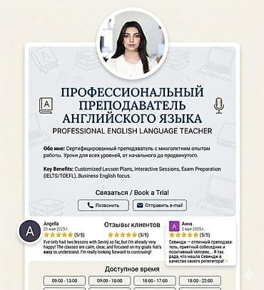 ingilis dili muellimi axtariram: Repetitor, Rus dili — 1