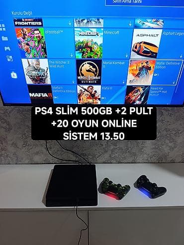 playstation 3 islenmis satilir: PS4 slim 500gb əla vəziyətdə +2 pult +20 oyun. Cihaz Avropadan gəlib — 1