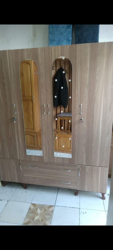 4 qapili dolab: Yeni, Açılan, 4 qapılı Düz dolab, Dolab-asılqan, Türkiyə — 9