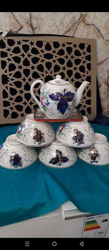 versace servis: Çay dəsti, rəng - Ağ, Farfor, 6 nəfərlik — 4