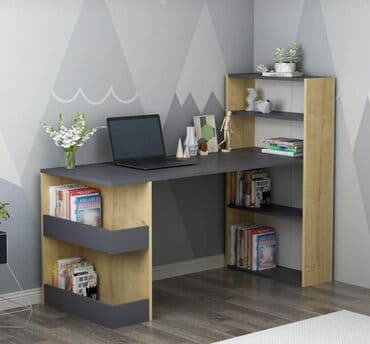 Dördbucaq masa, Stulsuz, Polkalı, Siyirməsiz, Türkiyə, Mat laminat