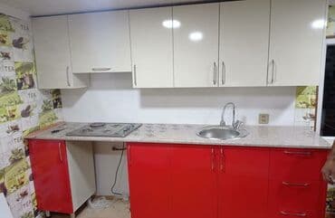 Sifarişlə mətbəx dəsti, Özü çəkən petlələr, Parlaq laminat, Kredit yoxdur, Pulsuz çatdırılma, Ödənişli çatdırılma, Rayonlara çatdırılma