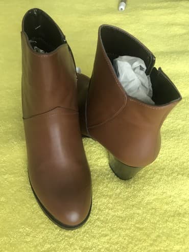 qiz ucun botlar: Ölçü: 38, rəng - Qəhvəyi, Yeni — 1