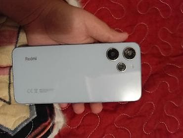 smart lock qw: Redmi smartfon - Korpus: açıq mavi rəng, düz kənarlı dizayn - Arxa — 1