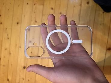 qab yuma: Şəffaf MagSafe uyğun telefon qabı iPhone 16 ucun real aliciya — 5