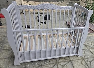 şaxta baba: Uşaq beşiyi – taxta çarpayı - Material: bərk ağac, ekoloji təmiz — 5