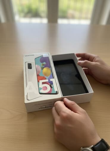 samsung c7: Samsung Galaxy A51, 64 GB, rəng - Ağ, Sensor, Barmaq izi — 2