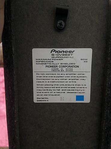 islenmis maqintafon: İşlənmiş Pioneer Kolonka, Növ - Ev kinoteatrı üçün, rəng - Qara — 1