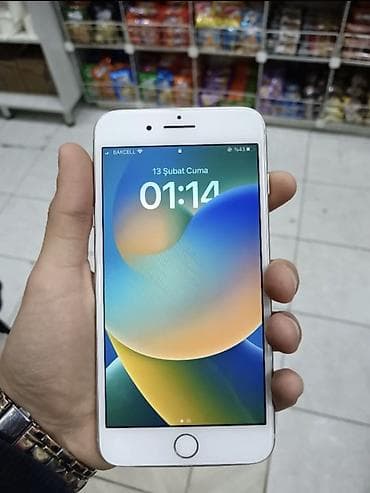 i̇phone x barter: IPhone 8 Plus, Ağ, Barmaq izi — 1