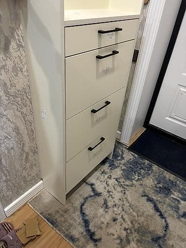 iwlenmiw wkaf: Darbaxana üçün kompakt ayaqqabı dolabı - Model: dar, hündür — 2