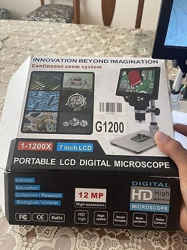 komputer şəkilləri: Rəqəmsal LCD mikroskop - 7 düymlük rəngli LCD ekran – obyektləri — 10
